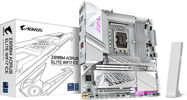 技嘉 冰雕Z890M AORUS ELITE WIFI7 ICE DDR5