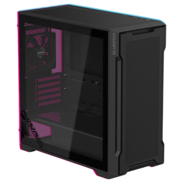 技嘉 隐藏式背线钢化玻璃侧透兼容水冷 幽灵 C102G【新散热方案