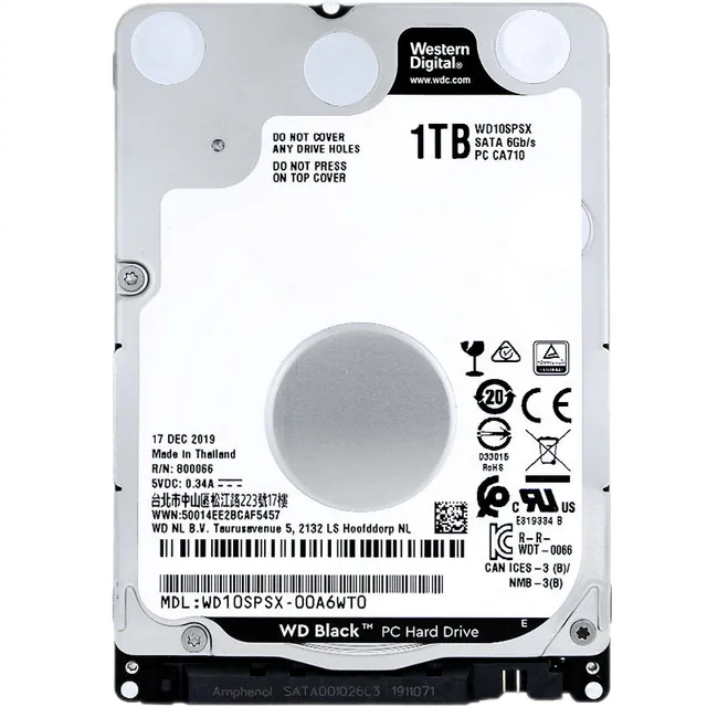 西部数据 机械盘WD10SPSX SATA 2.5 英寸