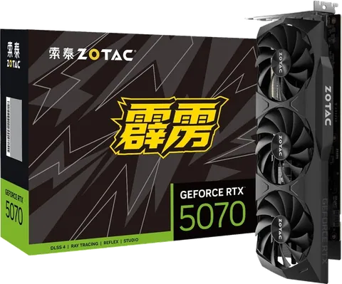 索泰 霹雳版 zotac GEFORCE RTX 5070 12gb 霹雳版 OC hb