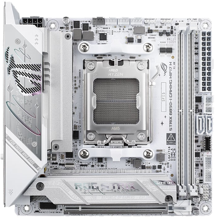 华硕 ROG STRIX B850-I GAMING WIFI7 W玩家国度吹雪ITX