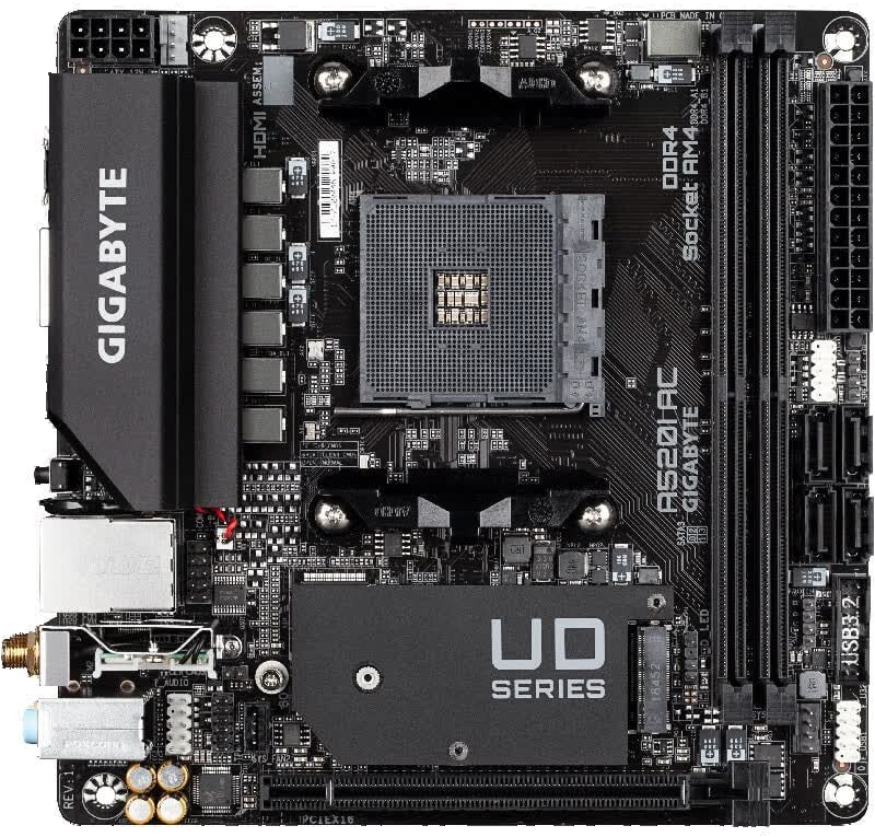 技嘉 A520I AC迷你ITX WIFI5 DDR4