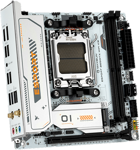 铭瑄 B650 MS ESPORT ITX WIFI ICE DDR5