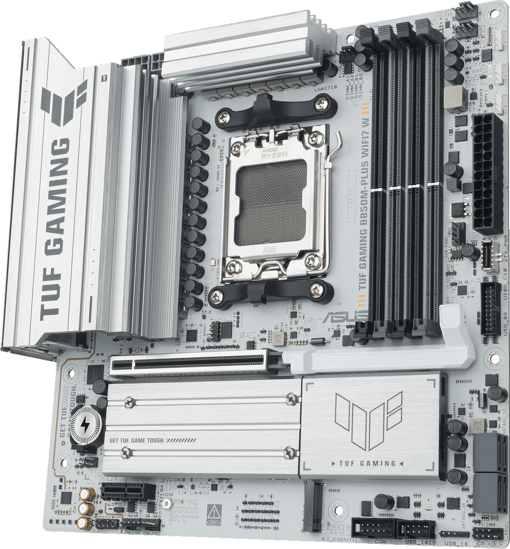 华硕 TUF GAMING B850M-PLUS WIFI7 W重炮手 白色版