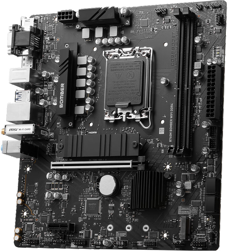 微星 B760M BOMBER WIFI DDR4爆破弹