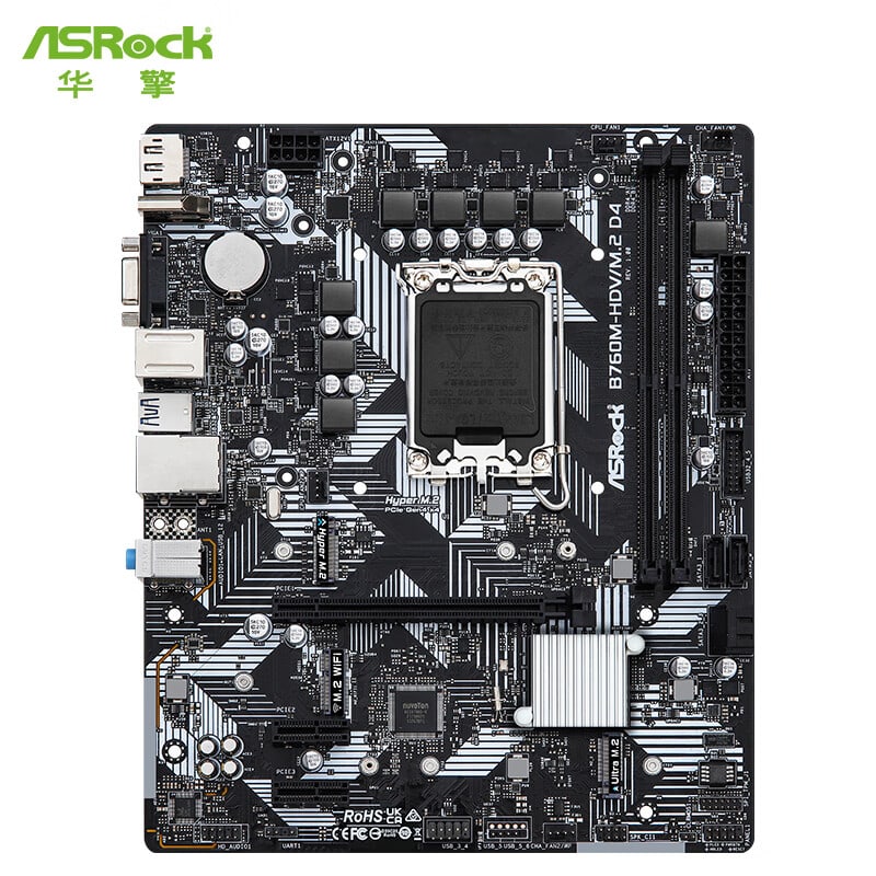 华擎 B760 ASROCK M HDV M.2 D4