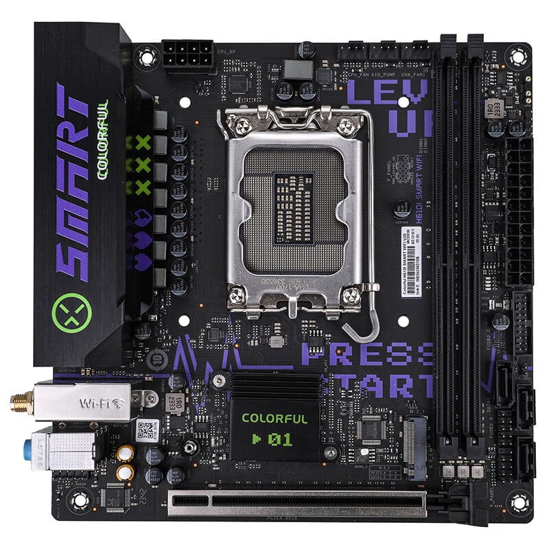 七彩虹 H610I SMART WIFI V20潮玩迷你DDR4