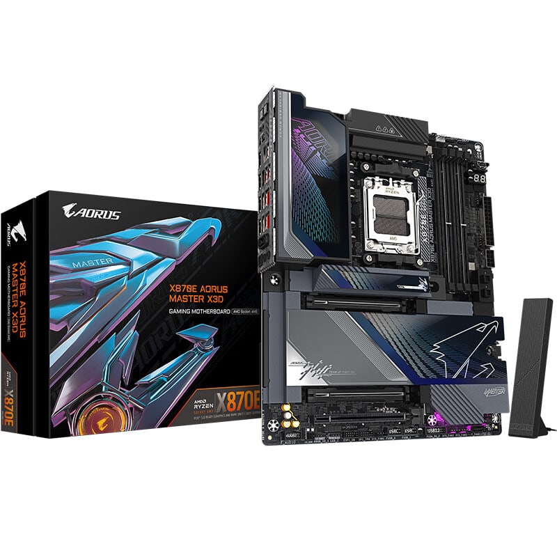 技嘉 超级雕X870E AORUS MASTER X3D DDR5 WIFI7