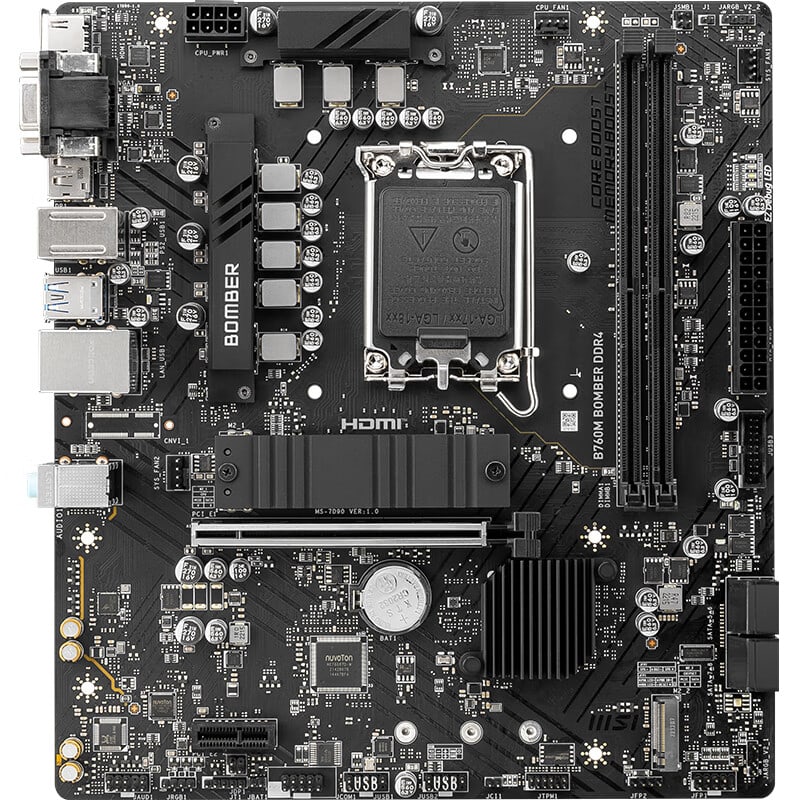微星 B760M BOMBER DDR4爆破弹