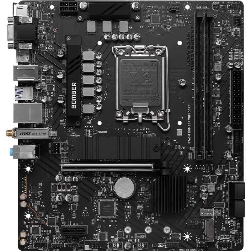 微星 B760M BOMBER WIFI DDR4爆破弹