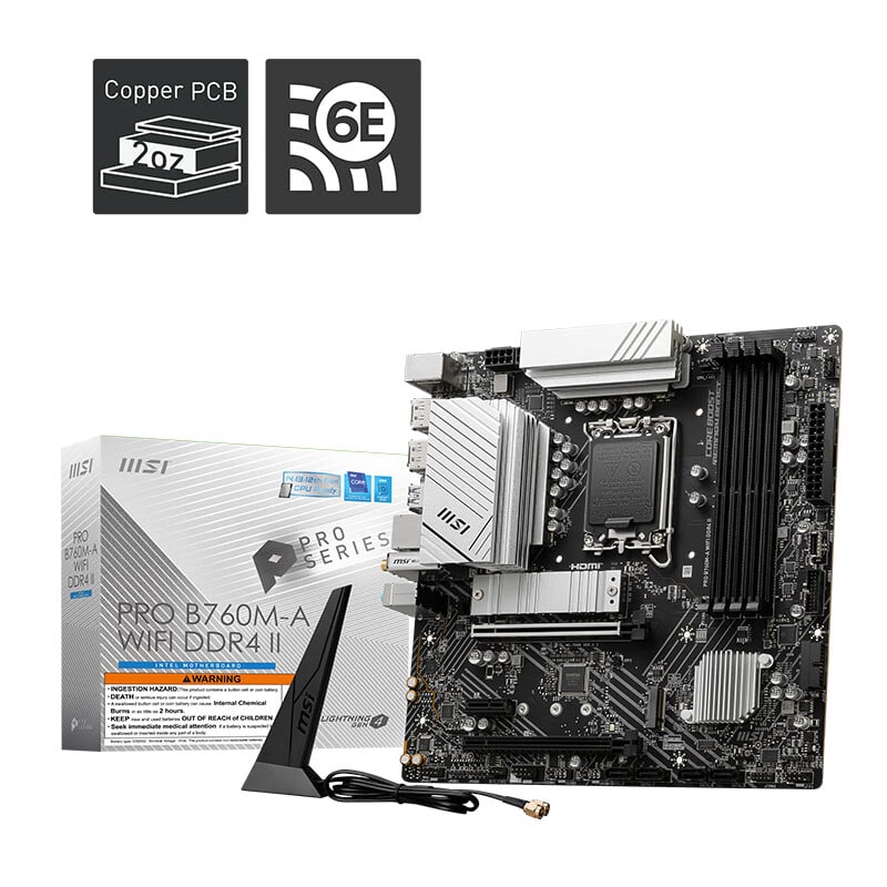 微星 PRO B760M-A WIFI DDR4 II