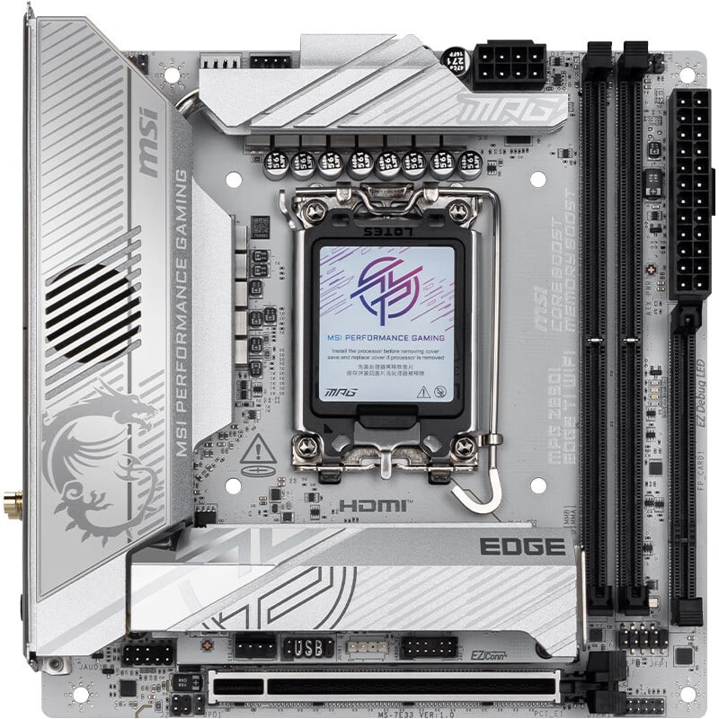 微星 MPG Z890I EDGE TI WIFI刀锋钛 ITX