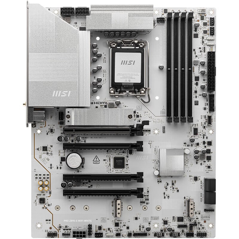 微星 PRO Z890-S WIFI7 WHITE 白色