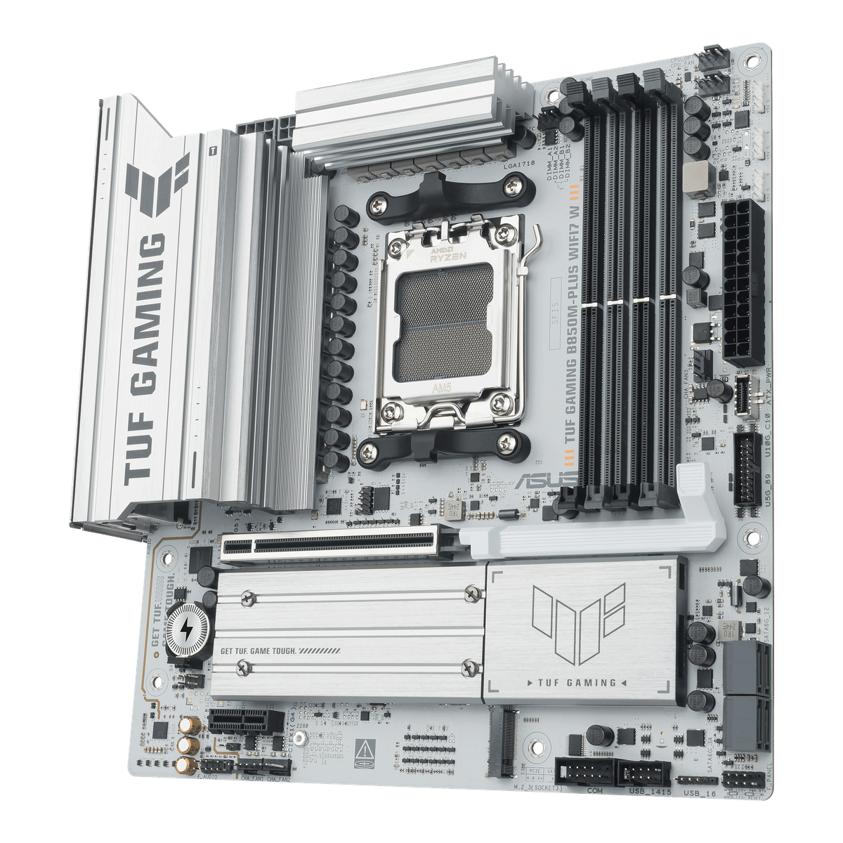 华硕 TUF GAMING B850M-PLUS WIFI7 W重炮手 白色版