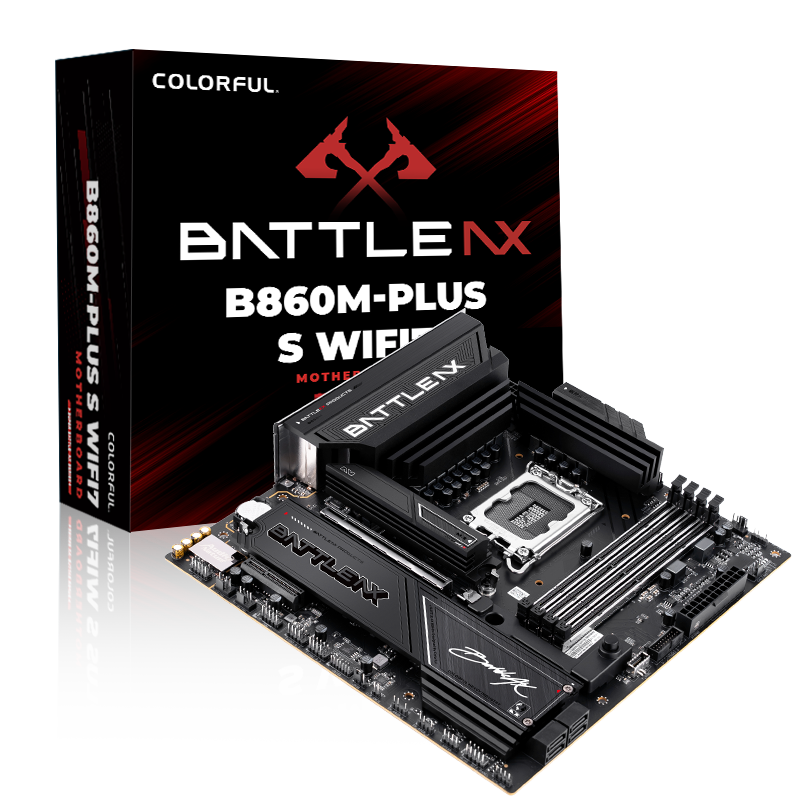七彩虹 BATTLE-AX B860M-PLUS S WIFI7 V20超级黑刃DDR5