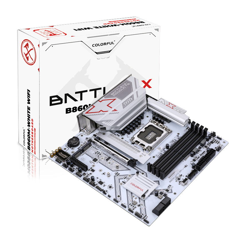 七彩虹 BATTLE-AX B860M-WHITE WIFI V20 冷钢DDR5