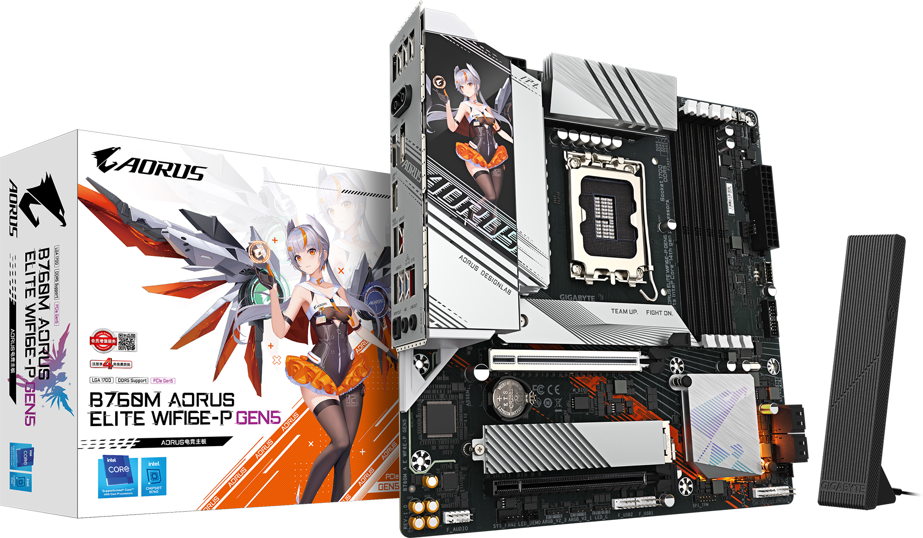 技嘉 雕妹B760M AORUS ELITE WIFI6E-P GEN5 DDR5