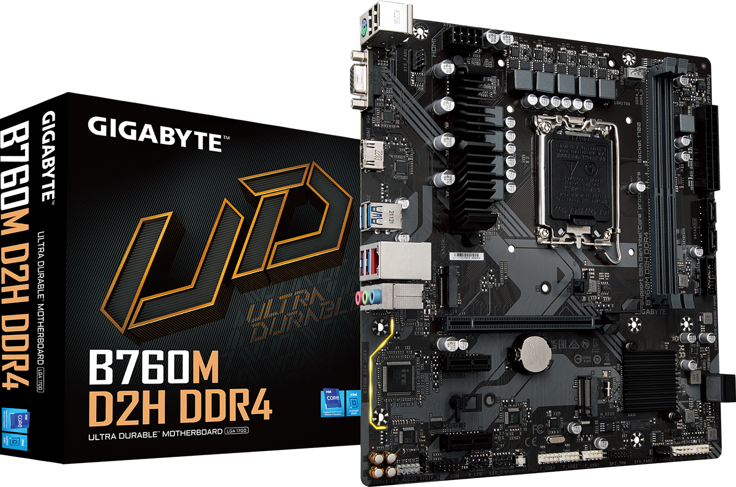 技嘉 超耐久 B760M D2H DDR4