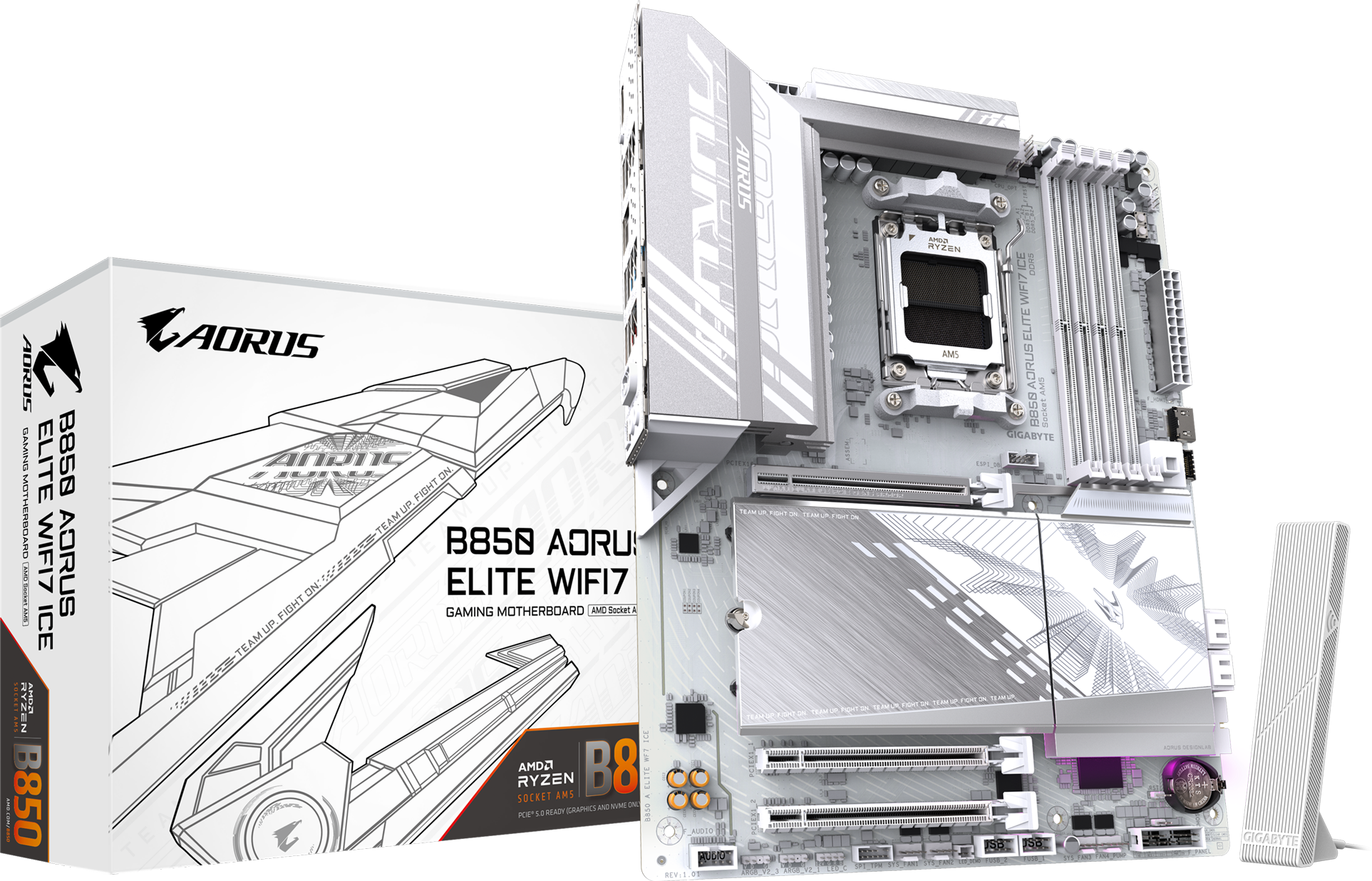 技嘉 冰雕B850 AORUS ELITE WIFI7 ICE DDR5