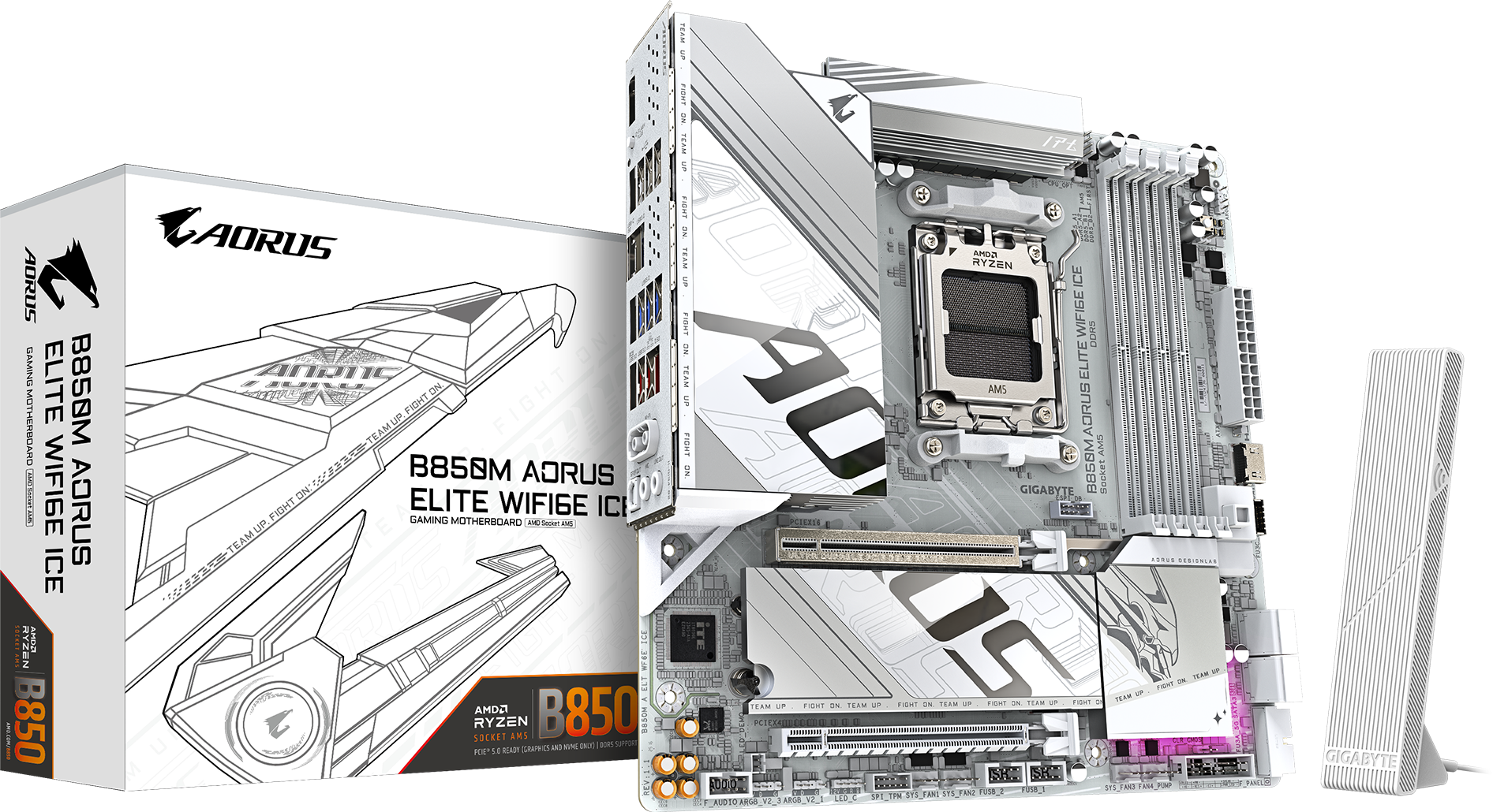 技嘉 冰雕B850M AORUS ELITE WIFI6E ICE DDR5