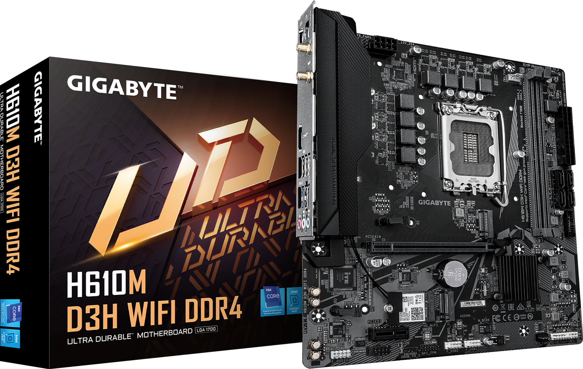 技嘉 超耐久H610M D3H WIFI DDR4
