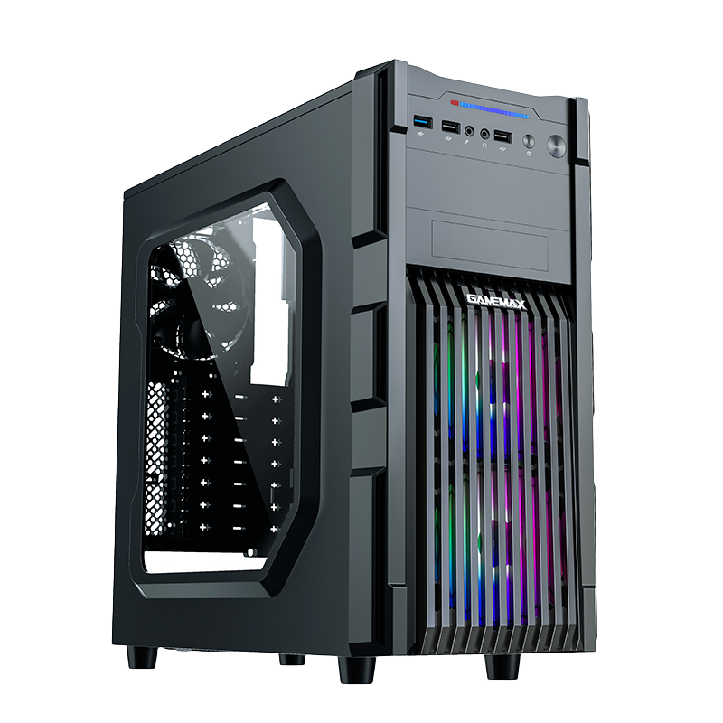 GAMEMAX/游戏帝国 帝国 战狼炫彩防尘多硬盘位 RTX40显卡