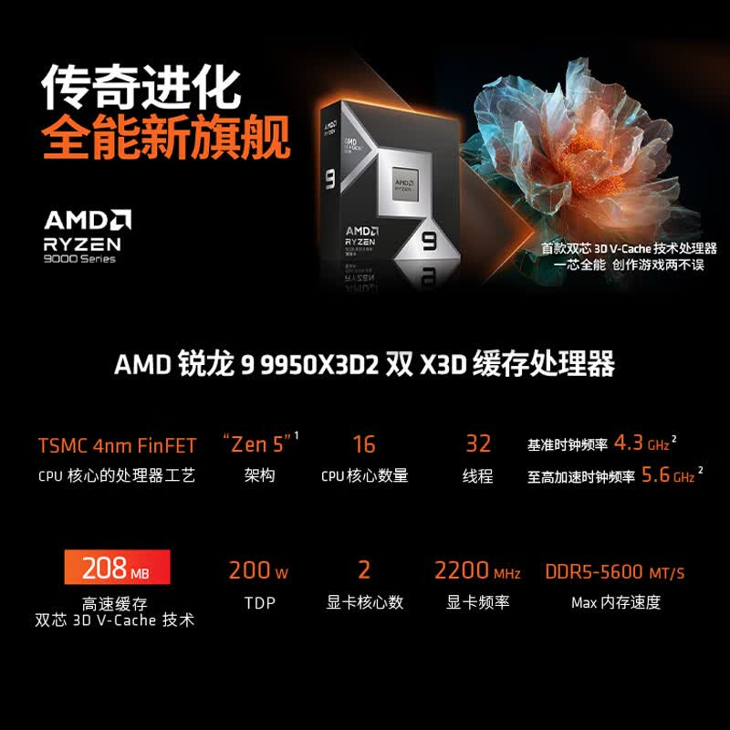 AMD Ryzen 9 9950X3D2 Dual Edition 图 4