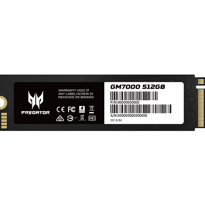 宏碁掠夺者 GM7000 PCIe 4.0 M.2