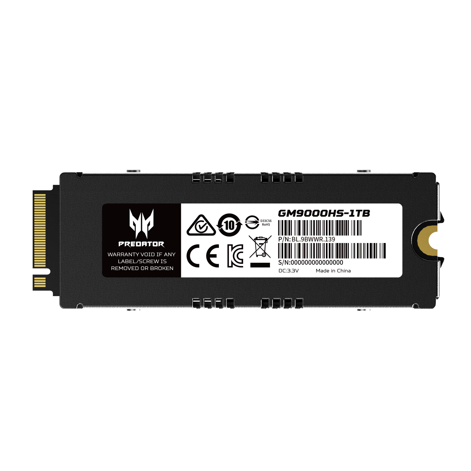 宏碁掠夺者 GM9000 PCIe 5.0 M.2