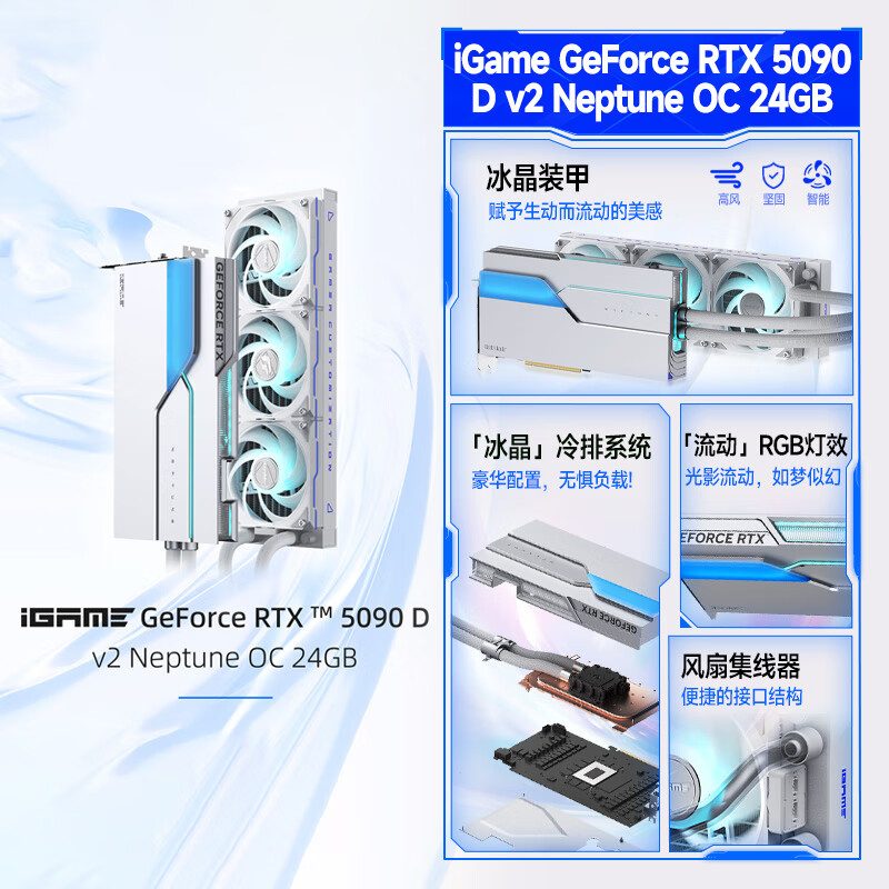 七彩虹 iGame Neptune iGame GeForce RTX 5090 D v2 Neptune OC 24GB 图片 3