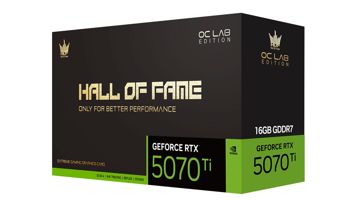 影驰 GeForce RTX 5070 Ti 名人堂 OC LAB 黑魂X 图片 8