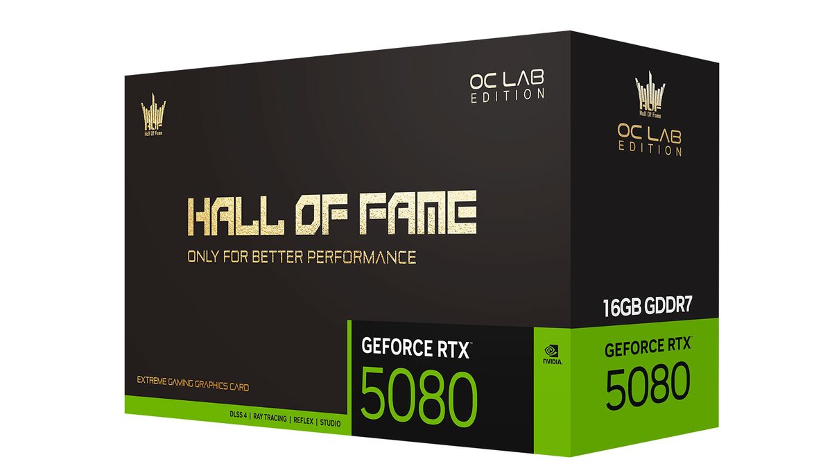 影驰 GeForce RTX 5080 名人堂 OC LAB 黑魂X 图片 8