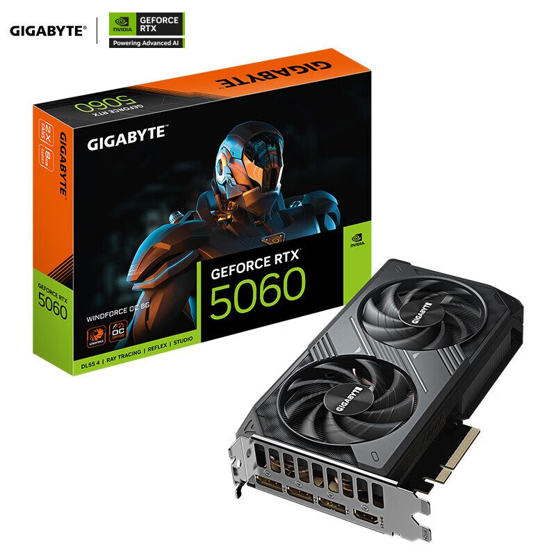 技嘉 GeForce RTX 5060 WINDFORCE 8G 图片 2