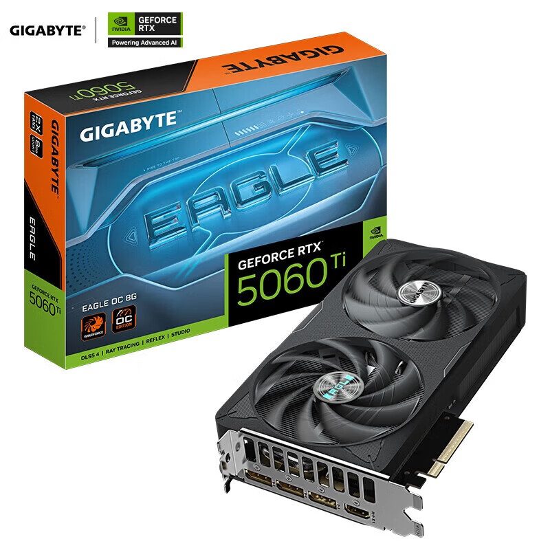 技嘉 GeForce RTX 5060 Ti EAGLE OC ICE 16G 图片 2