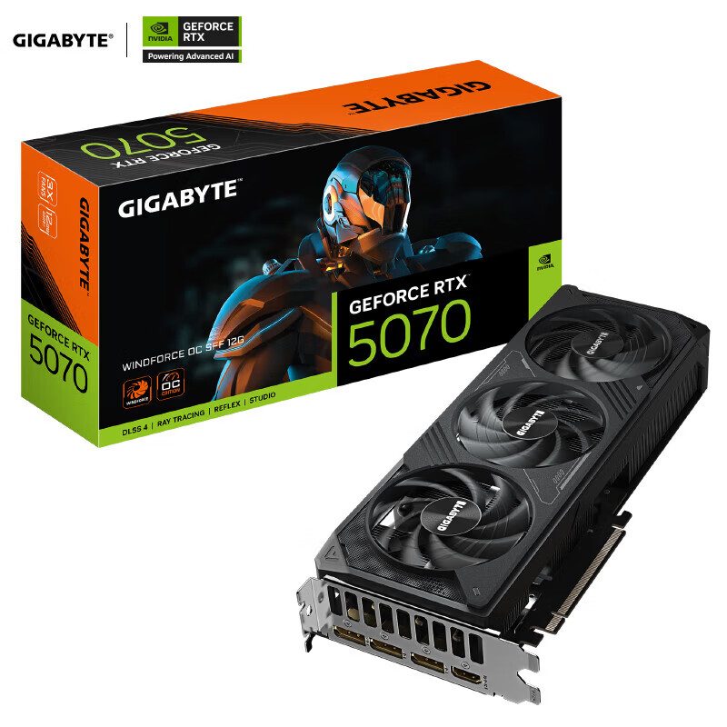 技嘉 GeForce RTX 5070 WINDFORCE OC SFF 12G 图片 2