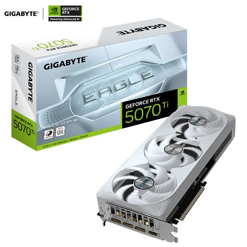 技嘉 GeForce RTX 5070 Ti EAGLE OC ICE SFF 16G 图片 2