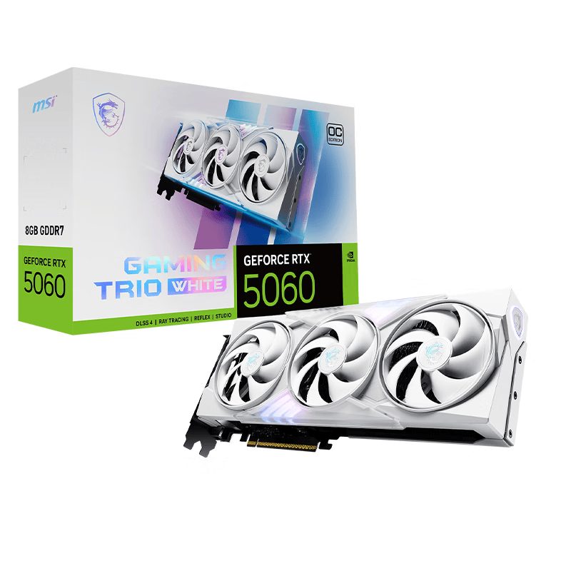 微星 GAMING TRIO RTX 5060 8G GAMING TRIO WHITE 图片 2