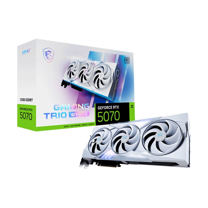 微星 GAMING TRIO RTX 5070 12G GAMING TRIO OC WHITE 图片 3