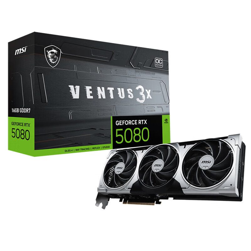 微星 RTX 5080 16G VENTUS 3X OC PLUS 图片 2