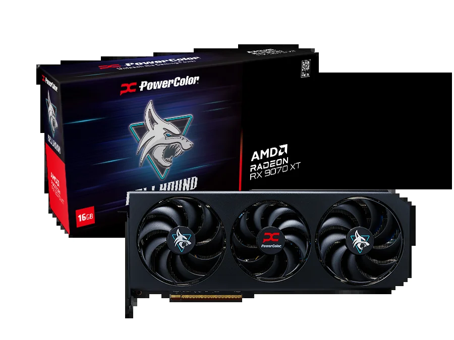 撼讯 RX 9070 XT 暗黑犬