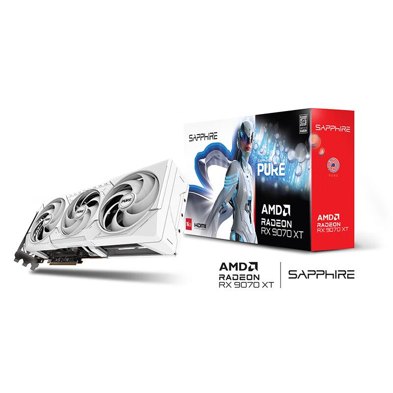 蓝宝石 PURE 极地 AMD Radeon™ RX 9070 XT GPU 图片 2