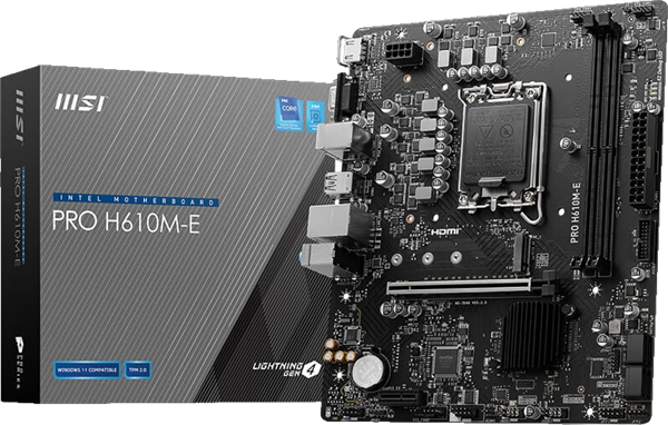 微星 PRO H610M-E DDR5